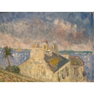 Rooftops and sea, Mousehole